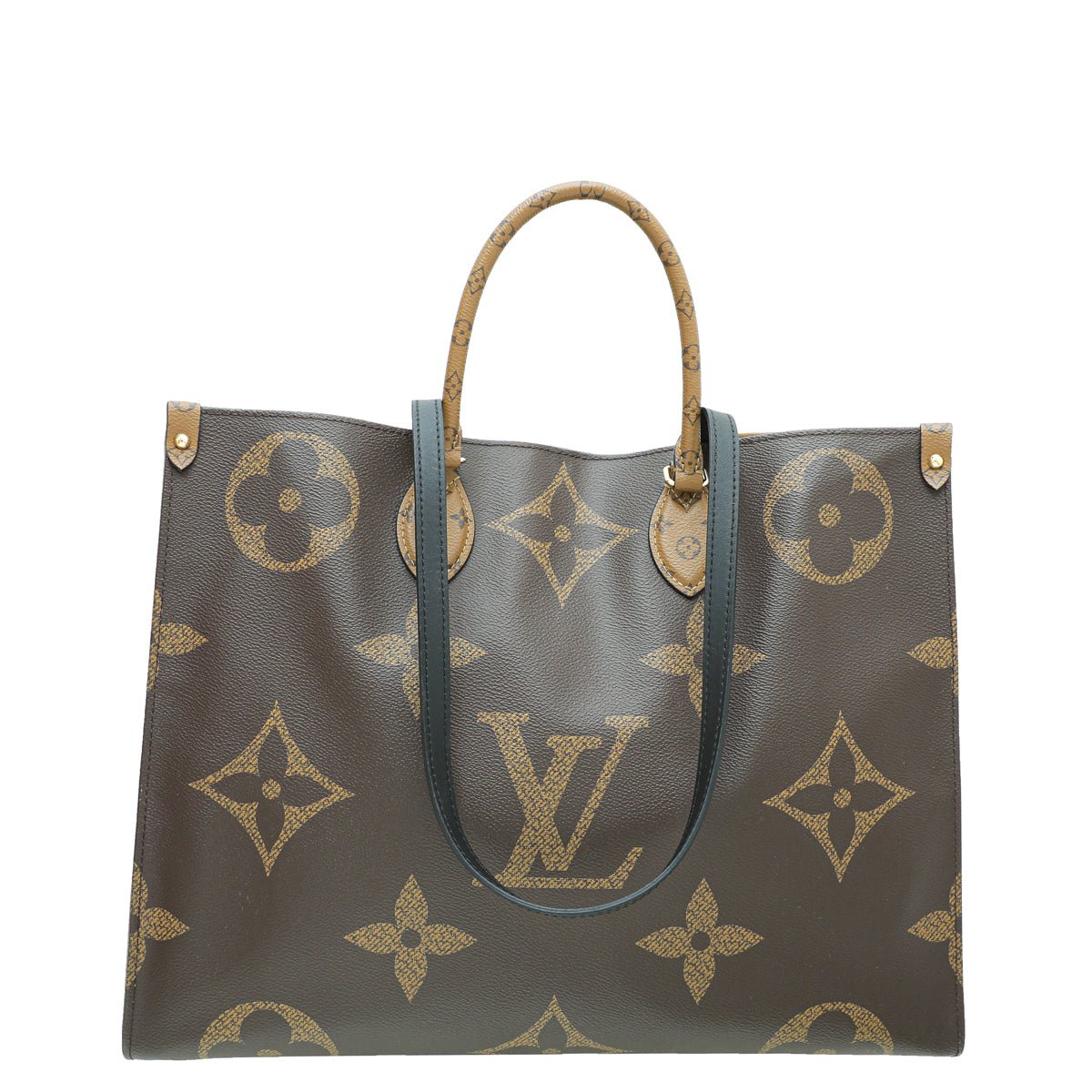 Louis Vuitton Brown Monogram Reverse Onthego GM Bag | AlmaBagz