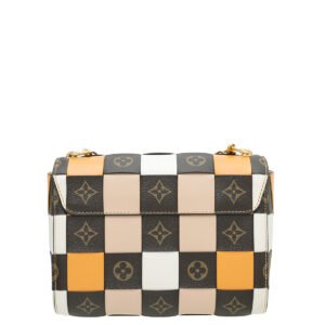 Louis Vuitton Monogram Bicolor Twist MM Damier Check Motif Bag | AlmaBagz