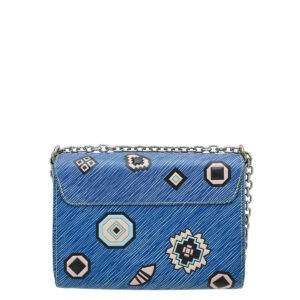Louis Vuitton Blue Multicolor Azteque Twist MM Bag | AlmaBagz