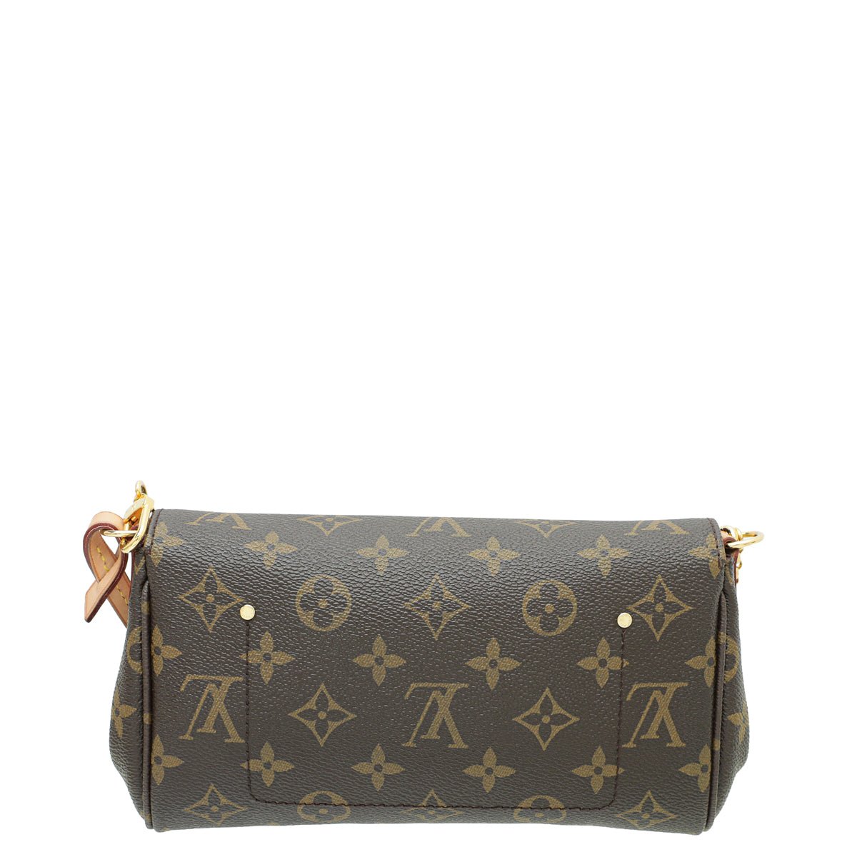 Louis Vuitton Brown Monogram Favorite PM Bag W/ Chain and Leather Strap | AlmaBagz