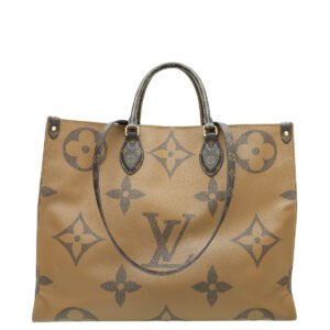 Louis Vuitton Monogram Reverse Onthego GM Bag | AlmaBagz