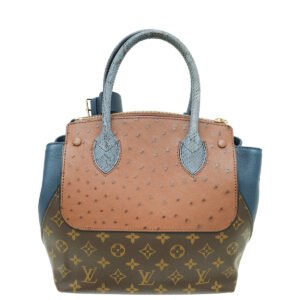 Louis Vuitton Bicolor Exotique Monogram Ostrich Python Majestueux PM Bag | AlmaBagz