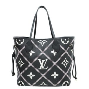 Louis Vuitton Black Monogram Empreinte Neverfull MM Bag | AlmaBagz