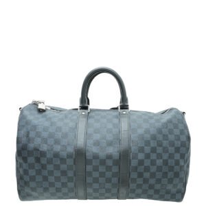 Louis Vuitton Damier Graphite Keepall Bandouliere 45 Bag | AlmaBagz
