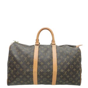 Louis Vuitton Monogram Keepall 45 Bandouliere Bag | AlmaBagz