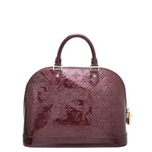 Louis Vuitton Rouge Voufista Monogram Vernis Alma PM Bag | AlmaBagz