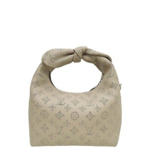 Louis Vuitton Galet Beige Mahina Why Knot PM Bag | AlmaBagz