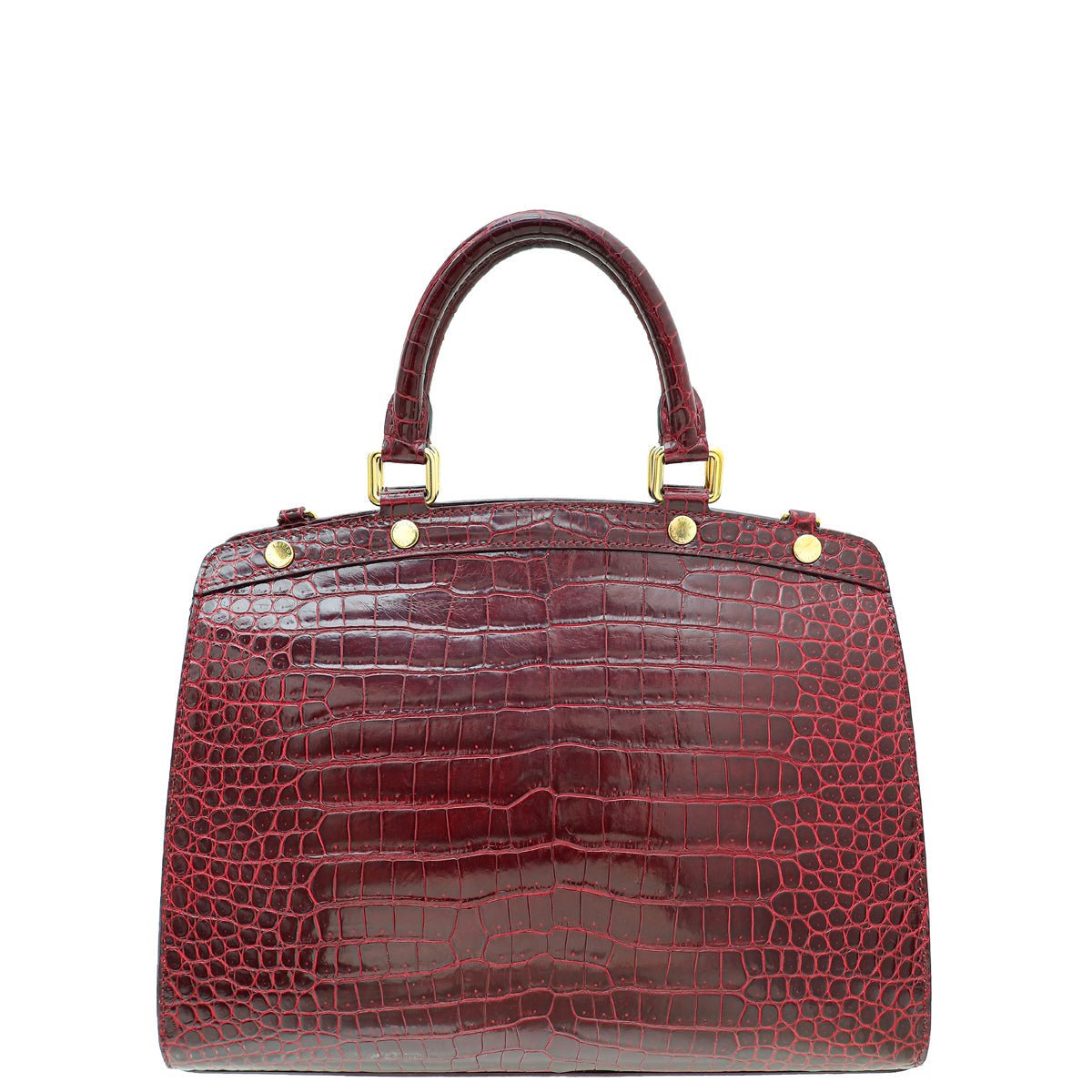 Louis Vuitton Burgundy Alligator Brea MM Bag | AlmaBagz