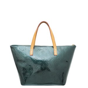 Louis Vuitton Bleu Nuit Monogram Vernis Bellevue PM Bag | AlmaBagz