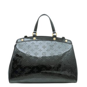 Louis Vuitton Noir Monogram Vernis Brea MM Bag | AlmaBagz