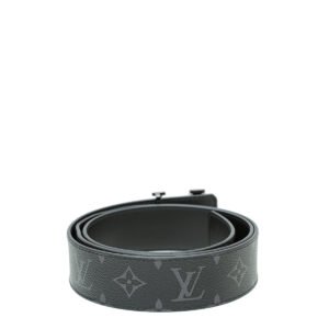 Louis Vuitton Graphite LV Initiales Reversible 40m Belt | AlmaBagz
