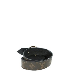 Louis Vuitton Monogram Black LV Circle Reversible Belt | AlmaBagz