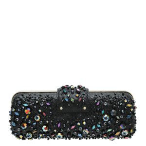 Louis Vuitton Black Minaudiere Tresor Python Clutch | AlmaBagz