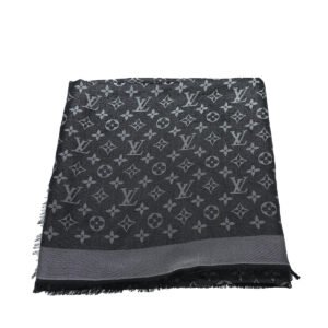 Louis Vuitton Black Monogram Shine Shawl | AlmaBagz