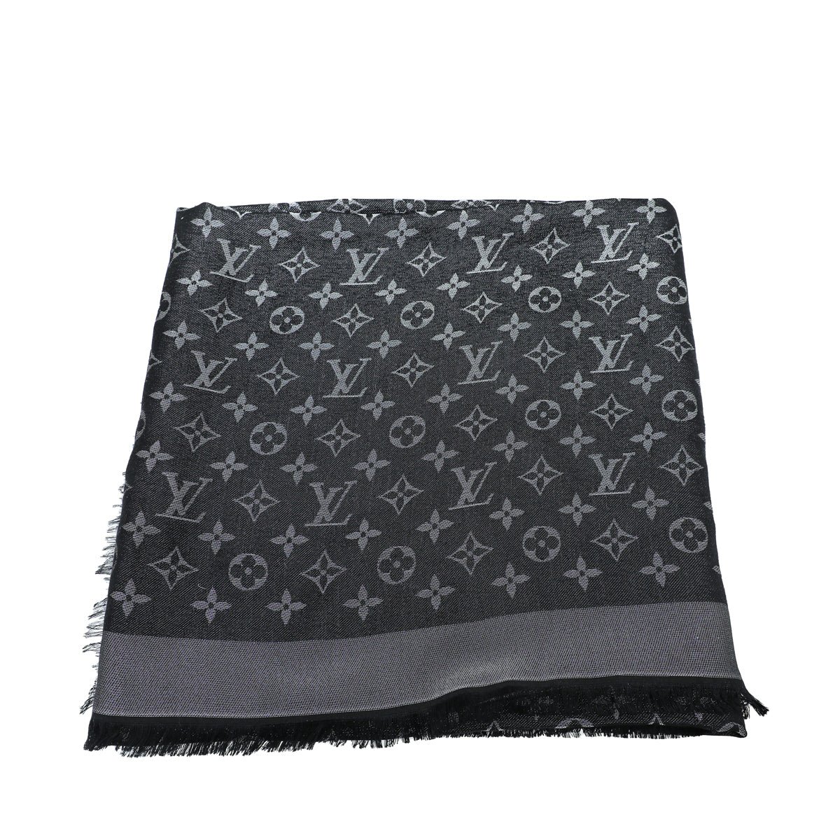 Louis Vuitton Black Monogram Shine Shawl | AlmaBagz