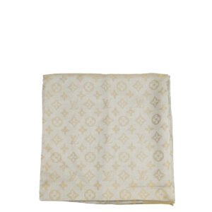 Louis Vuitton Greige Monogram Shine Shawl | AlmaBagz