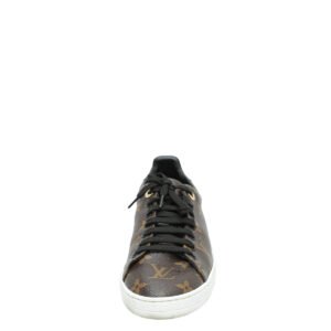 Louis Vuitton Monogram Black Frontrow Sneakers 38.5 | AlmaBagz