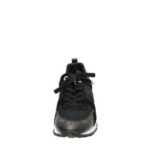 Louis Vuitton Monogram Black Run Away Sneaker | AlmaBagz