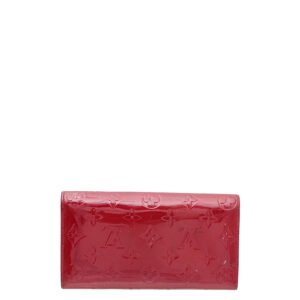 Louis Vuitton Pomme D’amour Monogram Vernis Sarah Wallet W/J.H Initial | AlmaBagz