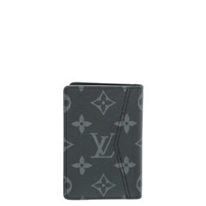 Louis Vuitton Monogram Graphite Pocket Organizer Wallet W/RBA Initial | AlmaBagz