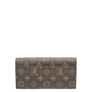 Louis Vuitton Brown Monogram Sarah Wallet w/GP Initials | AlmaBagz