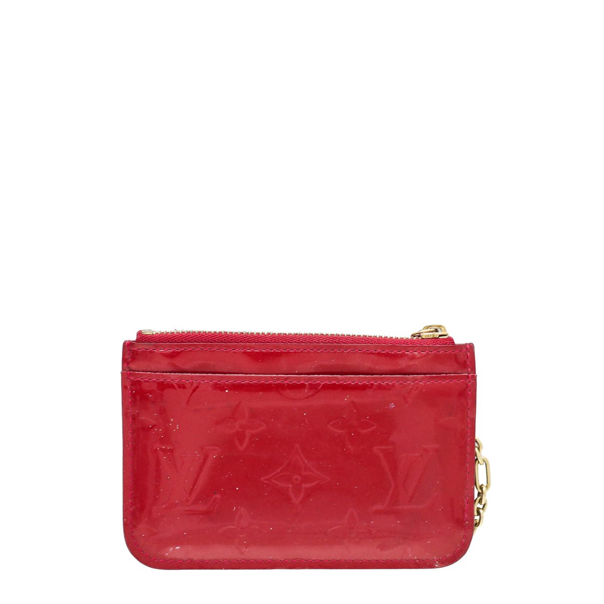 Louis Vuitton Cerise Monogram Vernis Key Pouch | AlmaBagz