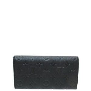 Louis Vuitton Black Monogram Empreinte Sarah Wallet | AlmaBagz