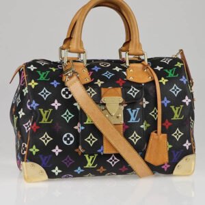 Louis Vuitton Monogram Multicolor Speedy 30 Black | AlmaBagz