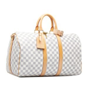 Louis Vuitton Damier Azur Keepall Bandouliere 45 (SHG-9B9KRk) | AlmaBagz