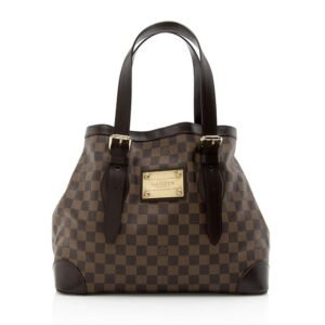 Louis Vuitton Damier Ebene Hampstead MM Tote (SHF-14436) | AlmaBagz