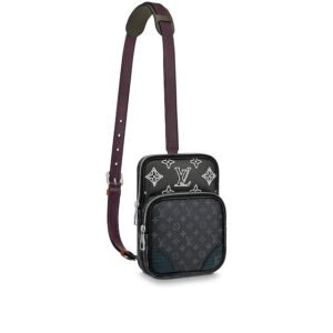 Louis Vuitton LV Men Amazone Sling Bag Monogram Eclipse Canvas | AlmaBagz
