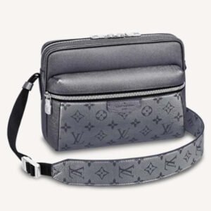 Louis Vuitton LV Men Outdoor Messenger Bag Gunmetal Gray Monogram Coated Canvas | AlmaBagz