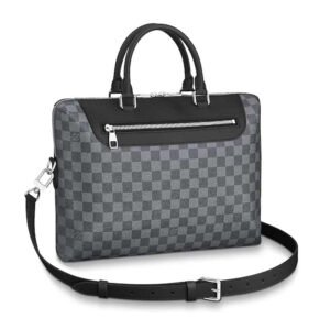 Louis Vuitton LV Men Porte-Documents Jour Damier Graphite Canvas | AlmaBagz
