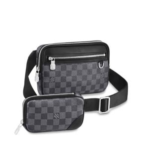 Louis Vuitton LV Men Scott Messenger Damier Graphite N50018 Shoulder Bag | AlmaBagz