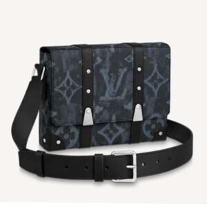 Louis Vuitton LV Men Trunk Messenger Monogram Pastel Noir Coated Canvas | AlmaBagz