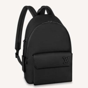Louis Vuitton LV Unisex Aerogram Backpack Black Grained Calf Cowhide Leather | AlmaBagz