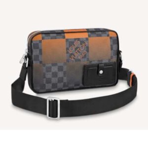 Louis Vuitton LV Unisex Alpha Messenger Damier Graphite Giant Coated Canvas | AlmaBagz