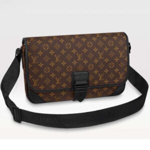 Louis Vuitton LV Unisex Archy Messenger GM Bag Monogram Macassar Coated Canvas | AlmaBagz