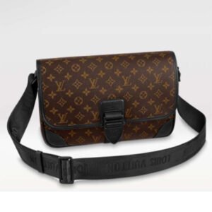 Louis Vuitton LV Unisex Archy Messenger MM Bag Monogram Macassar Coated Canvas | AlmaBagz
