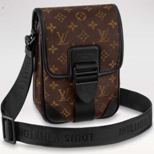 Louis Vuitton LV Unisex Archy Messenger PM Bag Monogram Macassar Coated Canvas | AlmaBagz
