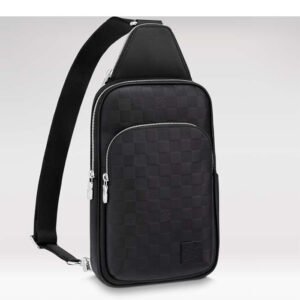 Louis Vuitton LV Unisex Avenue Sling Bag Black Damier Infini Cowhide Leather | AlmaBagz