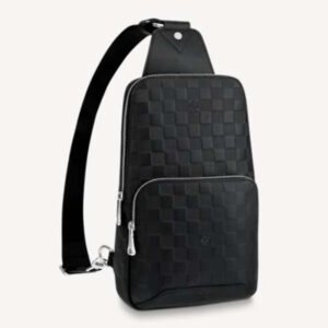 Louis Vuitton LV Unisex Avenue Sling Bag Black Damier Infini Cowhide Leather | AlmaBagz
