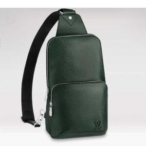 Louis Vuitton LV Unisex Avenue Sling Bag Dark Green Epicea Taiga Cowhide Leather | AlmaBagz