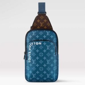 Louis Vuitton LV Unisex Avenue Slingbag NM Atlantic Blue Monogram Coated Canvas | AlmaBagz