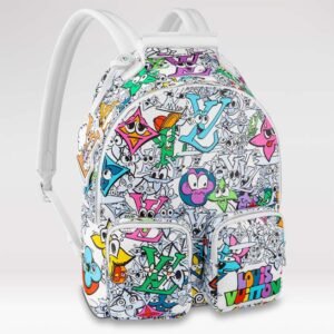 Louis Vuitton LV Unisex Backpack Multipocket Multicolor Monogram Comics Coated Canvas | AlmaBagz