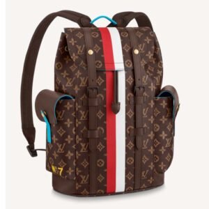 Louis Vuitton LV Unisex Christopher MM Backpack Monogram Canvas Cowhide Leather | AlmaBagz