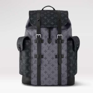 Louis Vuitton LV Unisex Christopher MM Backpack Monogram Eclipse Coated Canvas Reverse | AlmaBagz