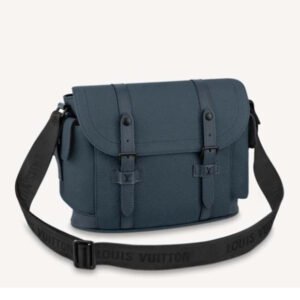 Louis Vuitton LV Unisex Christopher Messenger Navy Blue Taurillon Cowhide Leather | AlmaBagz