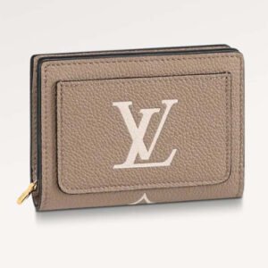 Louis Vuitton LV Unisex Cléa Wallet Cream Monogram Empreinte Embossed Supple Grained Cowhide Leather | AlmaBagz