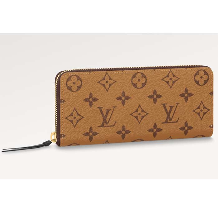 Louis Vuitton LV Unisex Clémence Wallet Brown Monogram Reverse Coated Canvas | AlmaBagz